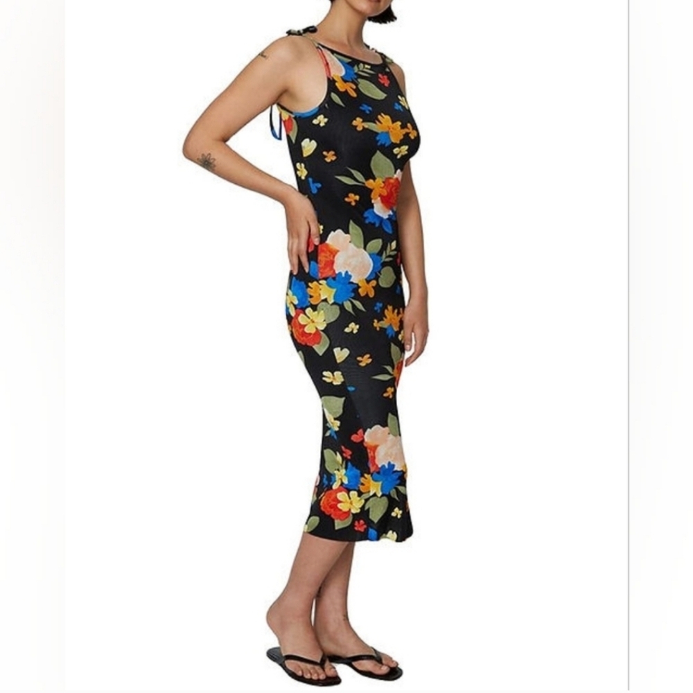 NEW WeWoreWhat by DANIELLE BERNSTEIN, Boat Neck Tropicana Maxi Dress, Sz XL - Picture 3 of 11